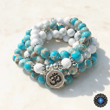 Calming Howlite 108 Mala Wrap Bracelet-Your Soul Place